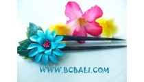 Flower Leather Tropical Hair Style
